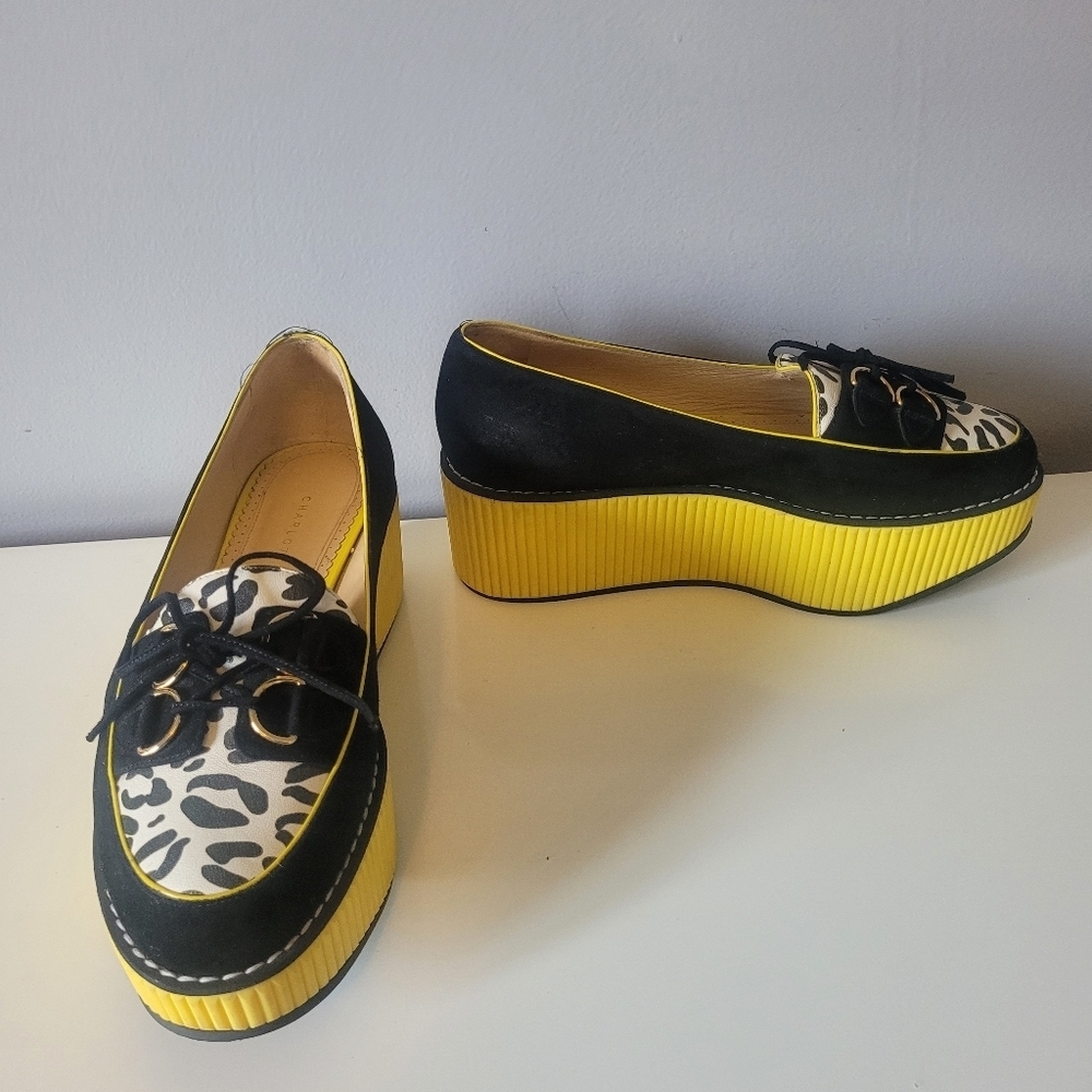 Charlotte Olympia Platform Loafers, Size 36 - Picture 1 of 13